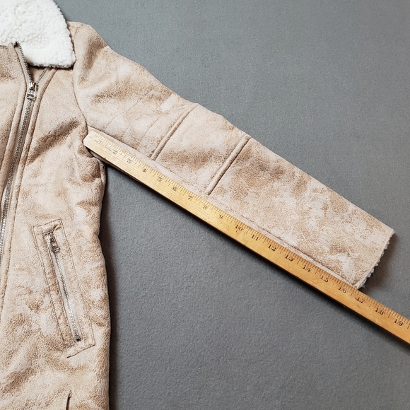 E&Joy by Etam Faux Fur/sherpa/Suede  Womens Coat - Picture 9 of 10